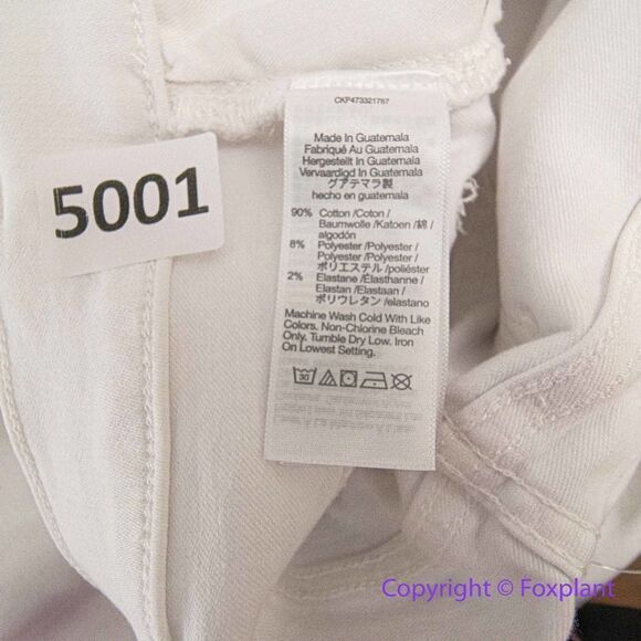 NEW Madewell Kick Out Crop Jeans in pure white, 27 - Picture 14 of 14